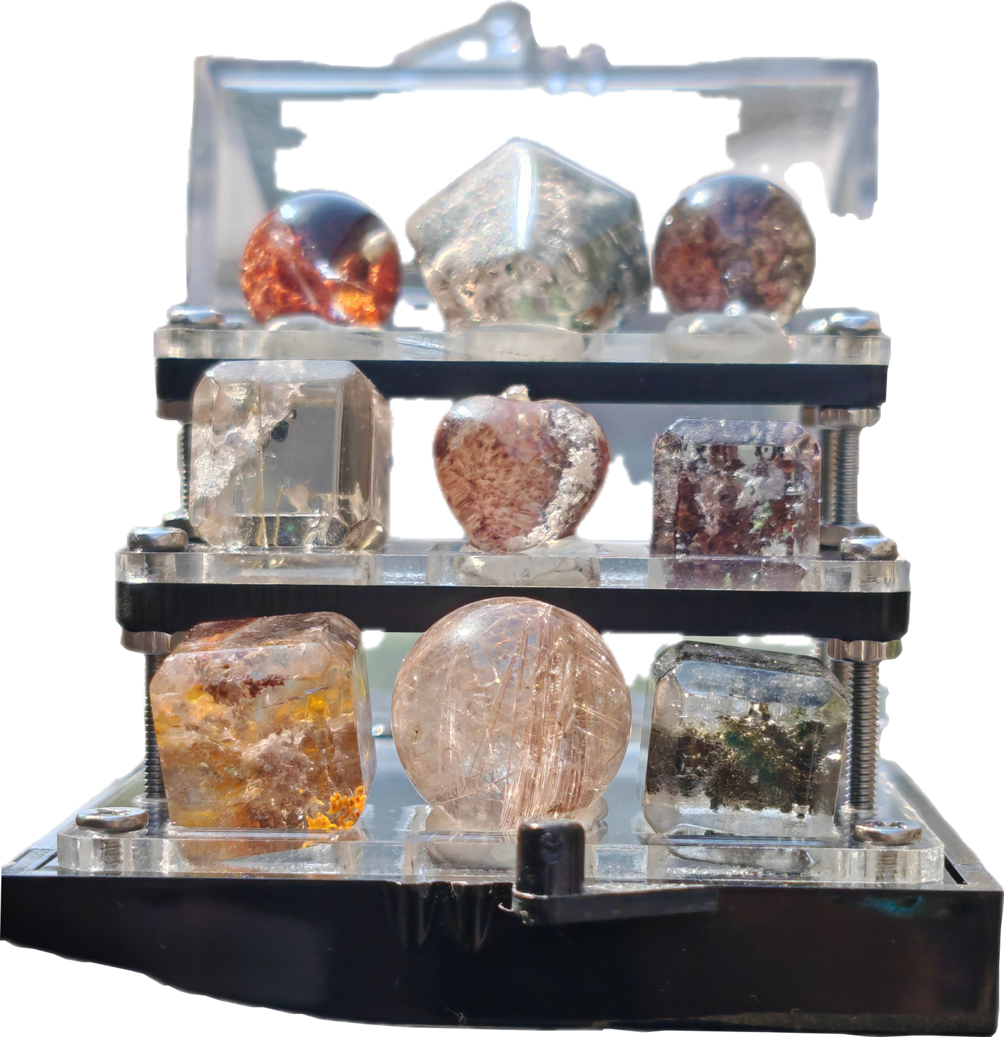 Mini display lodolietjes