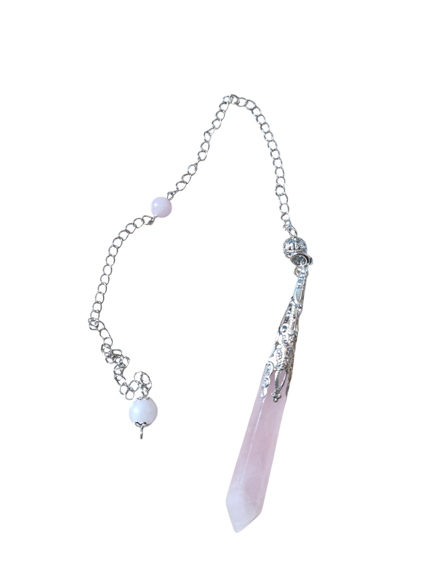 Div. zilverkleurig edelstenen pendels (L)