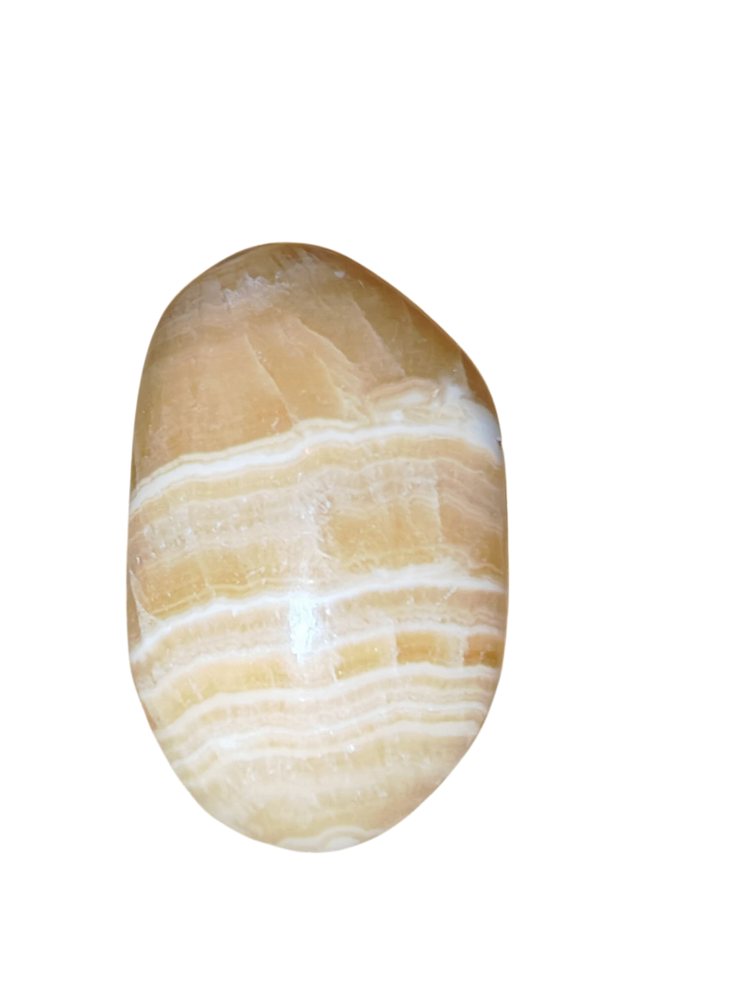 Oranje calciet palmsteen (A)