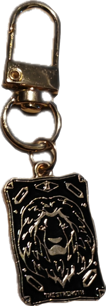 Goudkleurig tarotkaart sleutelhanger