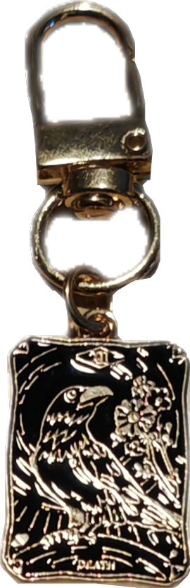 Goudkleurig tarotkaart sleutelhanger