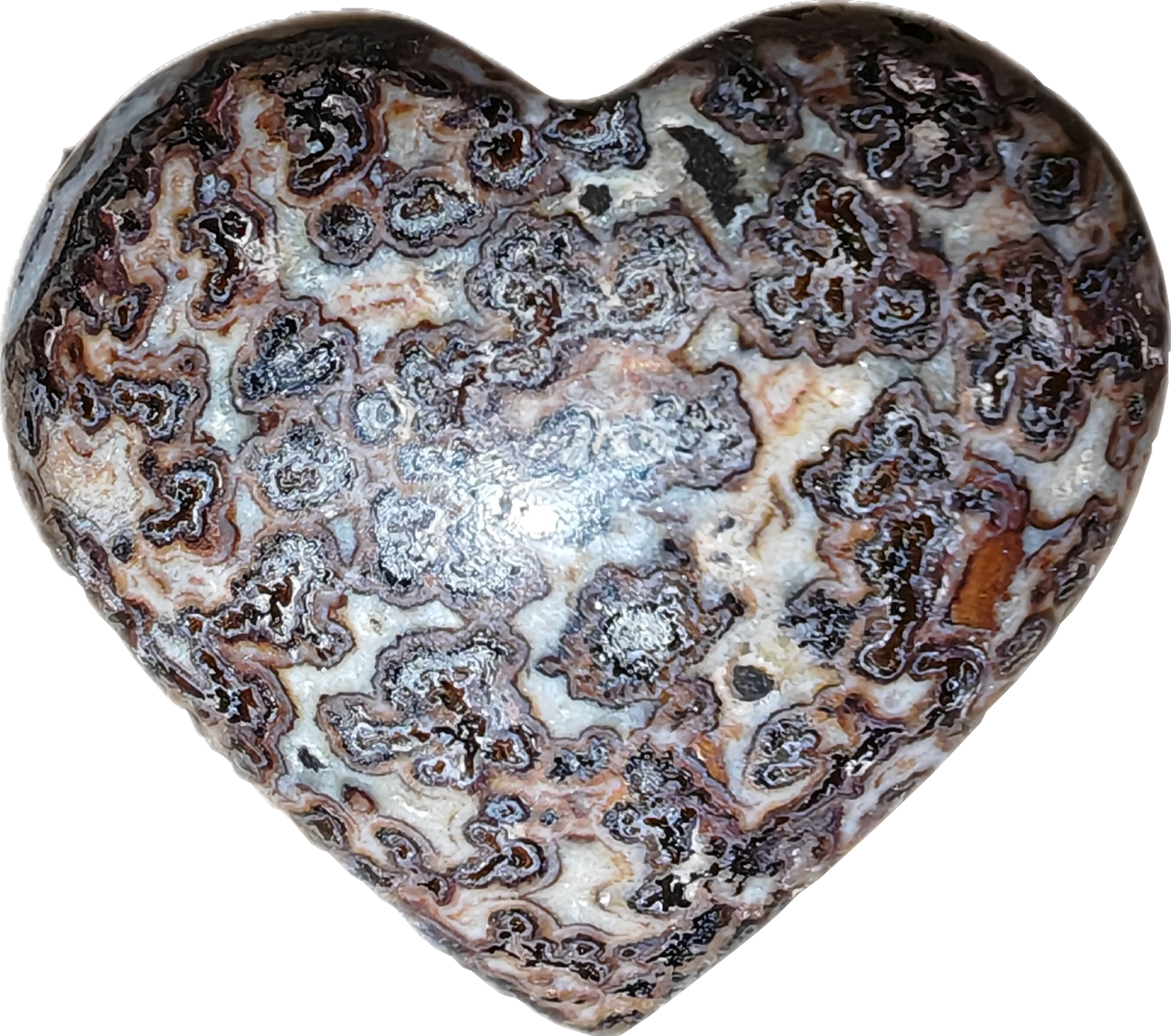Jaspis dendriet hart (D)