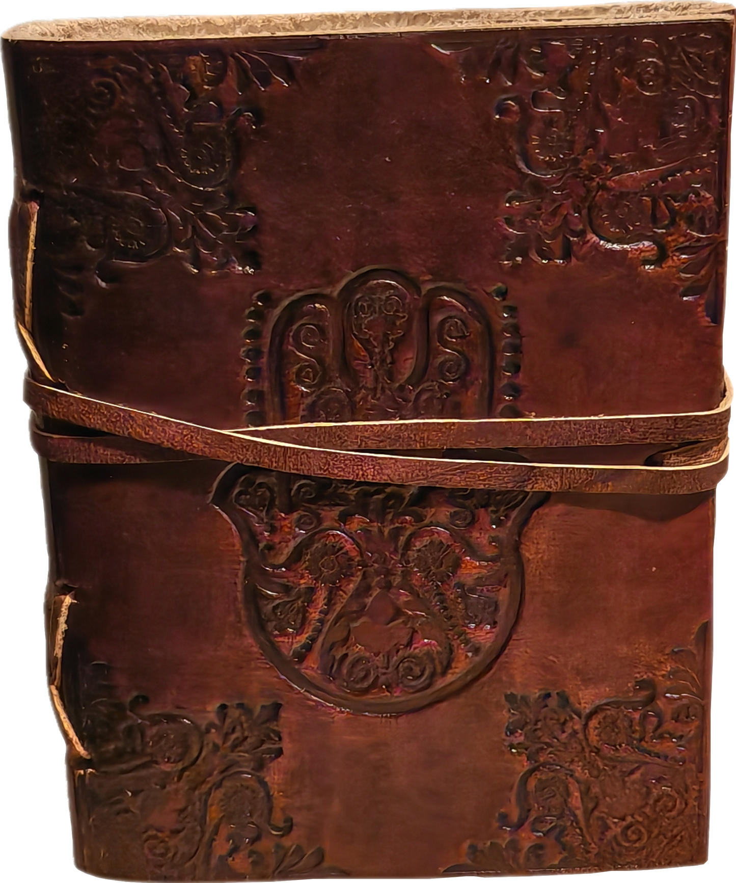 Mini leer gebonden journal