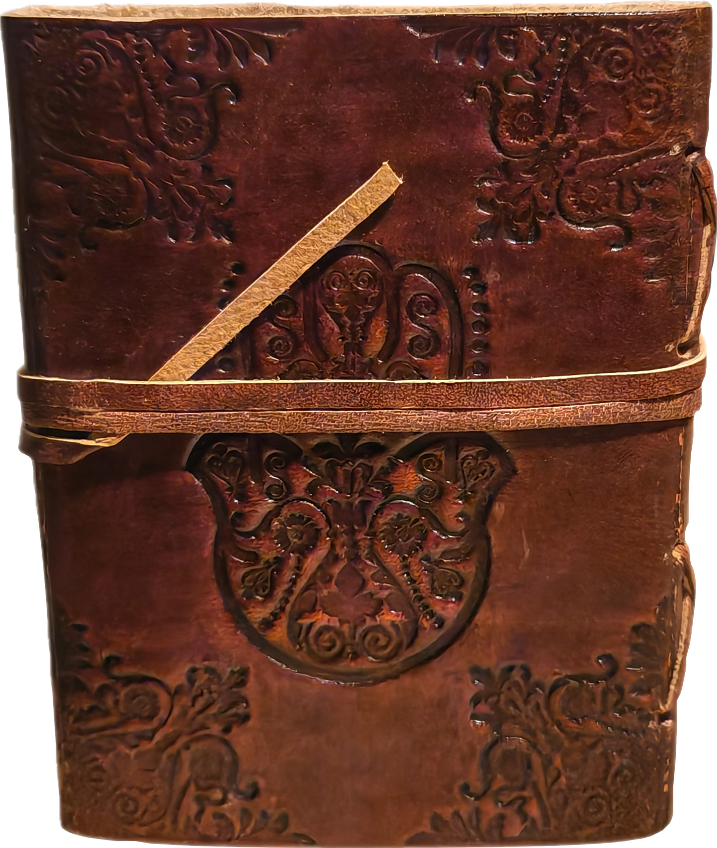 Mini leer gebonden journal