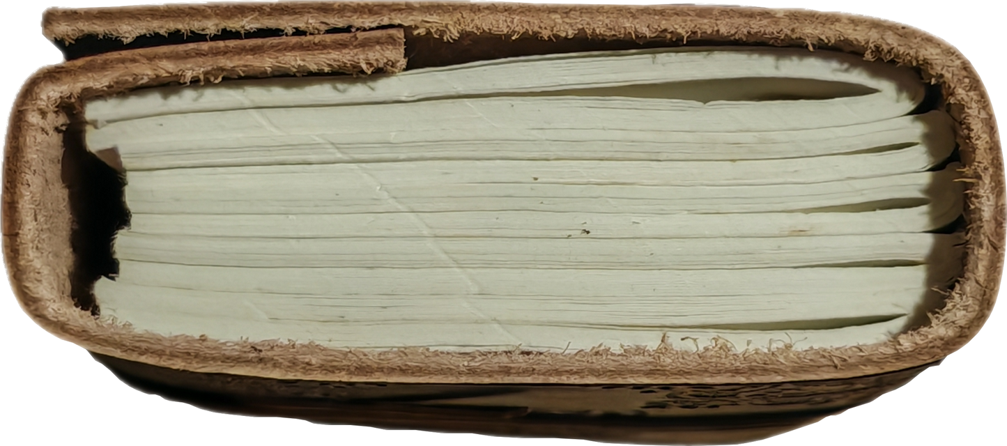 Mini leer gebonden journal