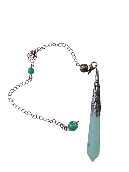 Div. bronskleurige edelstenen pendels (L)