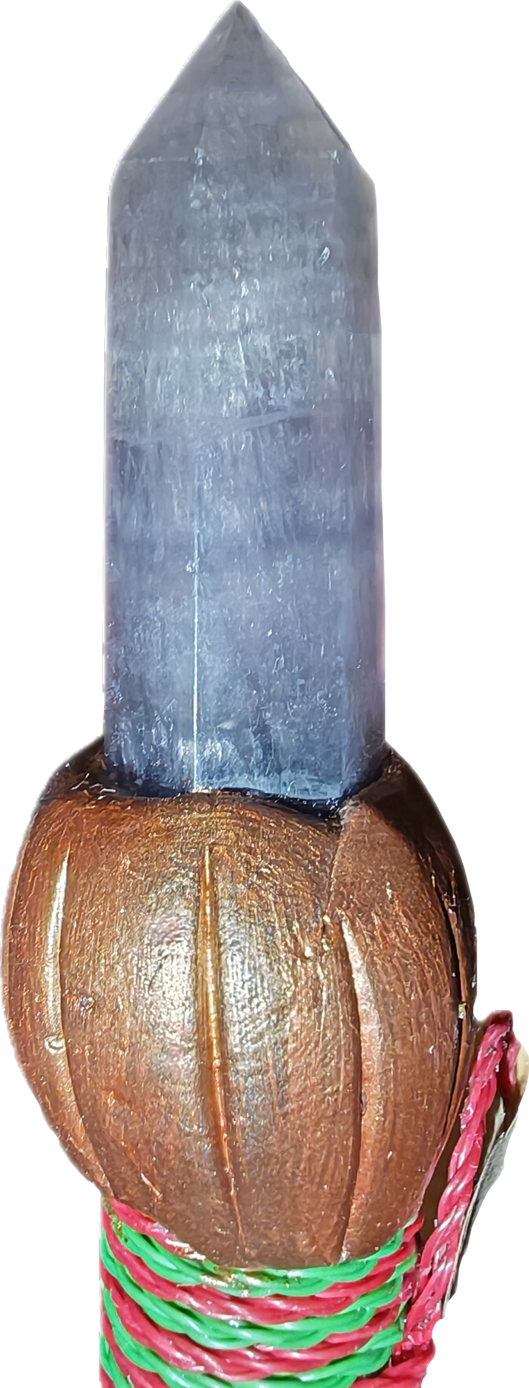 Heksen Besom met edelsteen punt