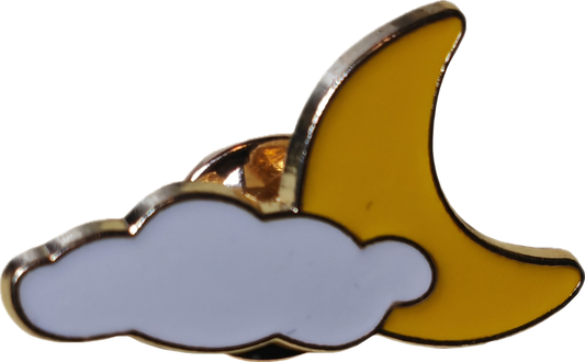 Speld "maan achter een wolk"