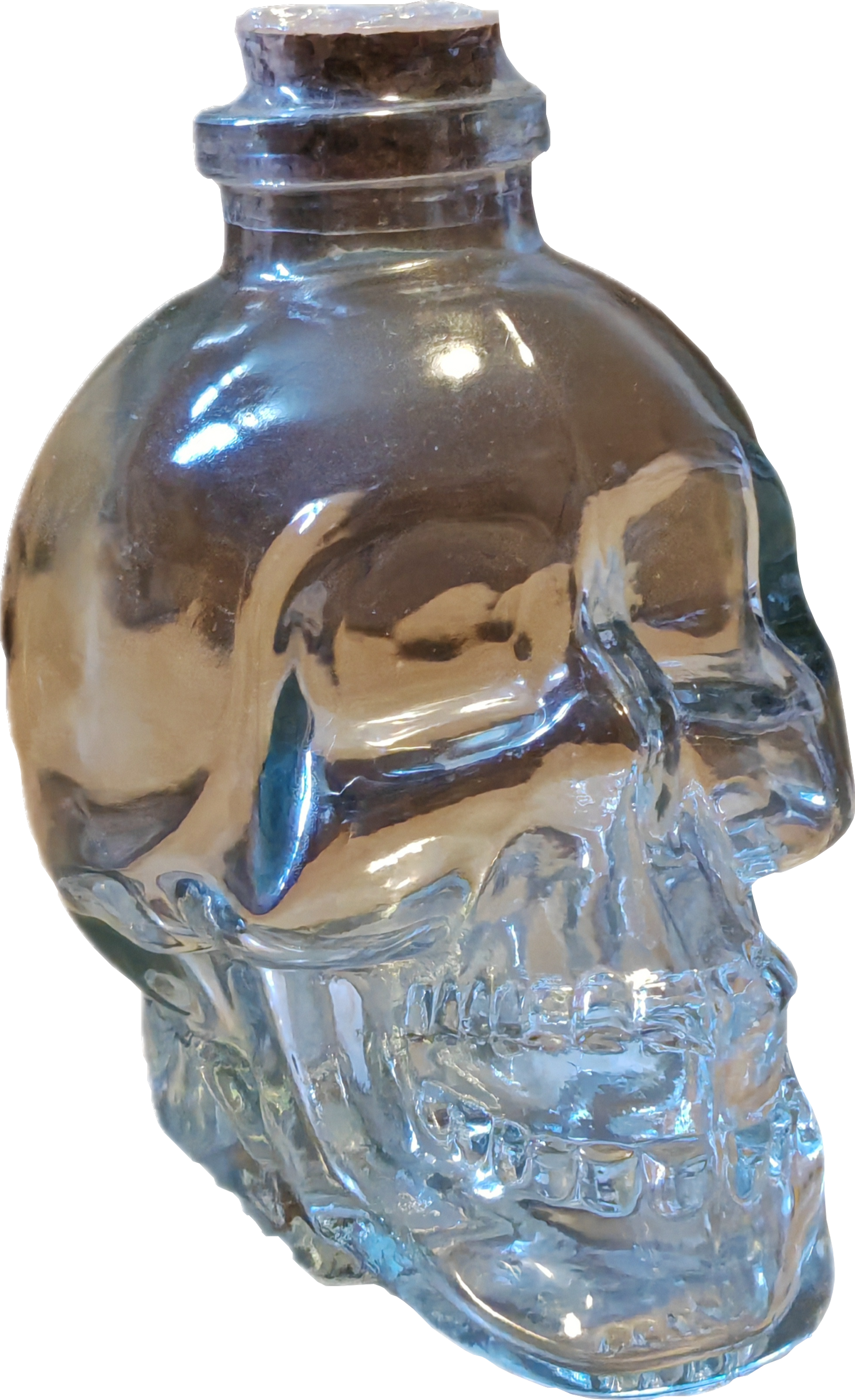 Skullfles met kurkdop
